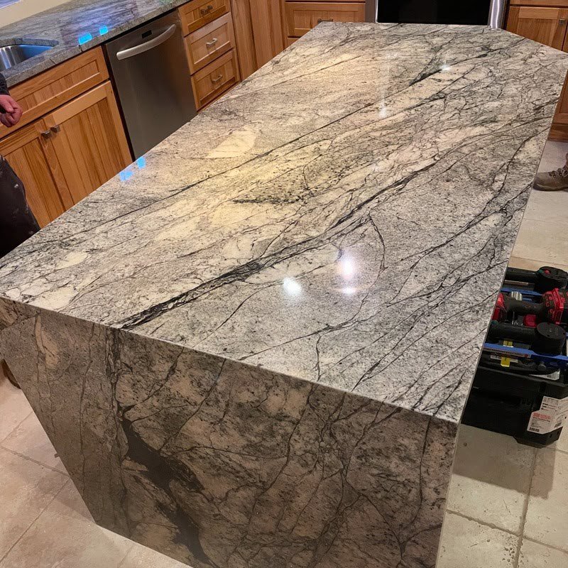 Jasper Blue Granite Kitchen Countertops
